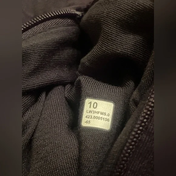 Lululemon Quilted Bomber Cropped Black Jacket Size 10 - Picture 10 of 14